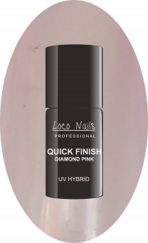 Hybryda QUICK FINISH Diamond Pink LOCO NAILS 5 ml
